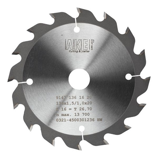 MTR-03 Kreissägeblatt Holz 136 X 1,5/1,0/ 16W