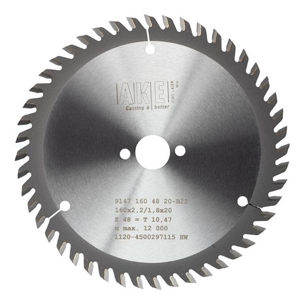 MTR-14 Kreissägeblatt Holz 160 X 2,2/1,8 Z= 48 W