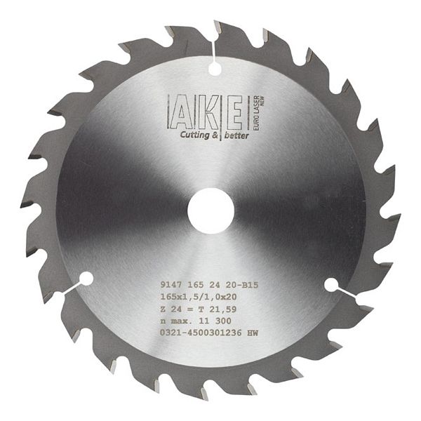 MTR-19 Kreissägeblatt Holz 165 X 1,5/1,0 Z= 24 W