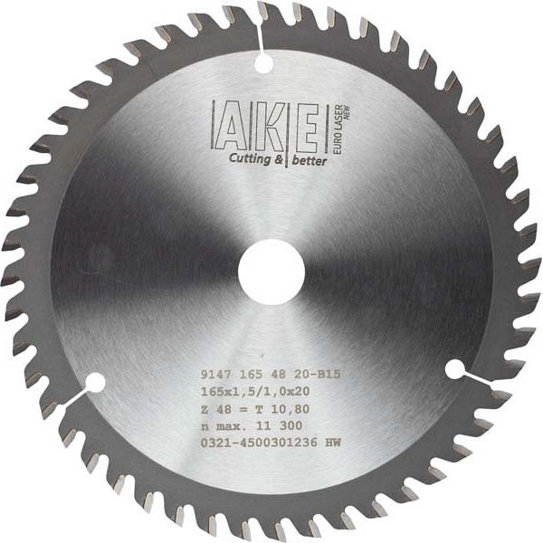 MTR-21 Kreissägeblatt Holz 165 X 1,5/1,0 Z= 48 W