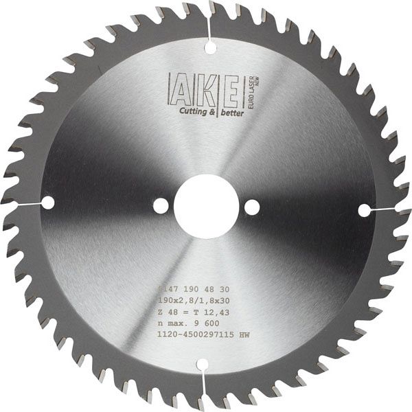 MTR-24 Kreissägeblatt Holz 190 X 2,8/1,8 Z= 48 W