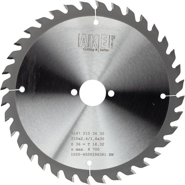 MTR-28 Kreissägeblatt Holz 210 X 2,4/1,8 Z= 36 W