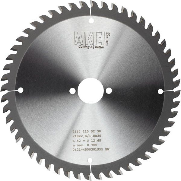 MTR-29 Kreissägeblatt Holz 210 X 2,4/1,8 Z= 52 W